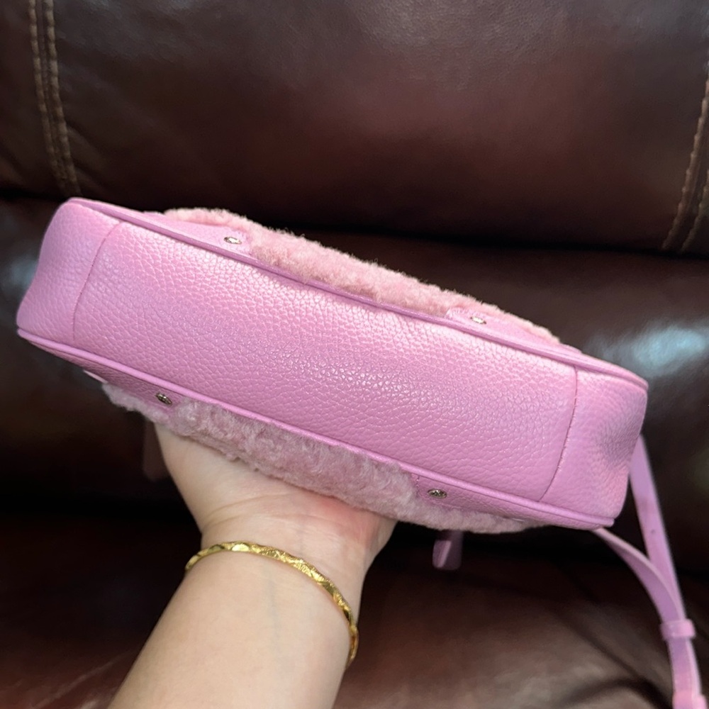 SOLD🔥🔥🔥Coach Small Rhyder Pochette In Pink Leather Crossbody Bag - Picture 8 of 13